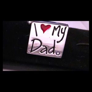 Mens custom cuff links silver